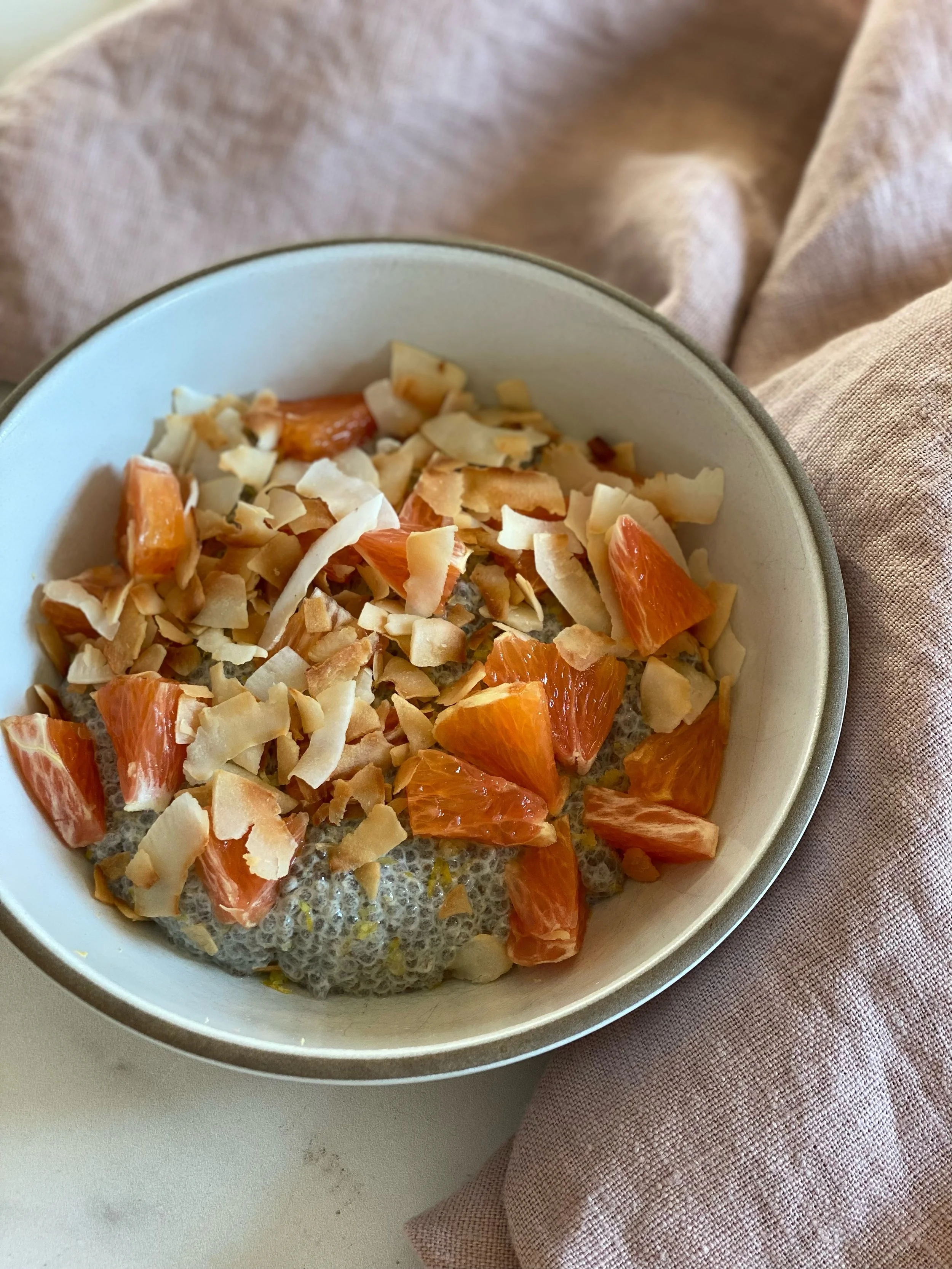 winter citrus chia pudding