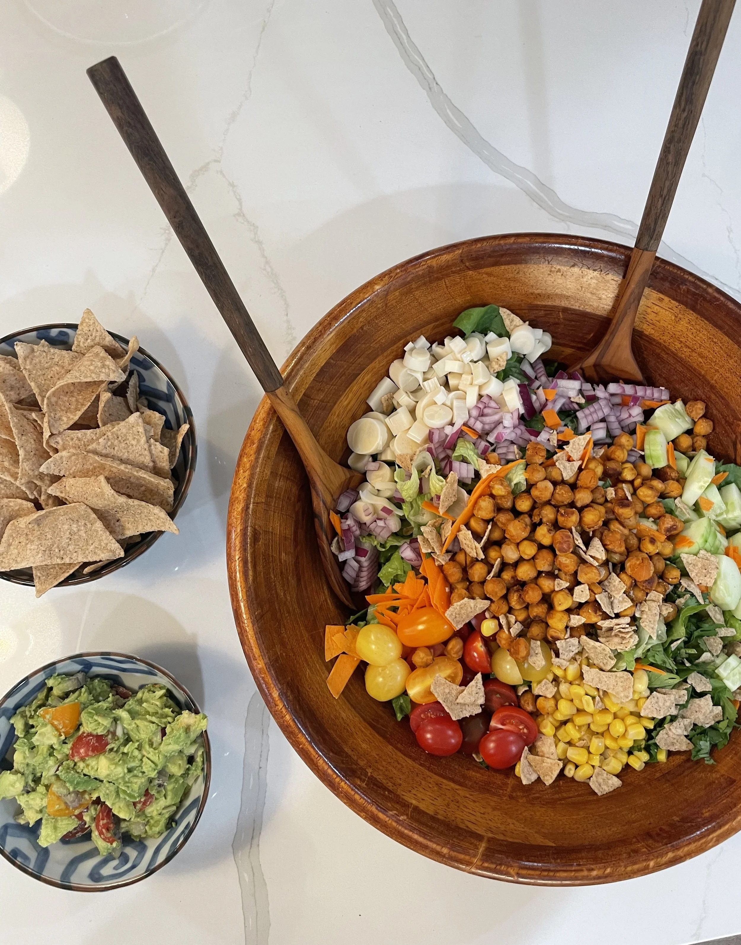 buffalo chickpea chopped salad