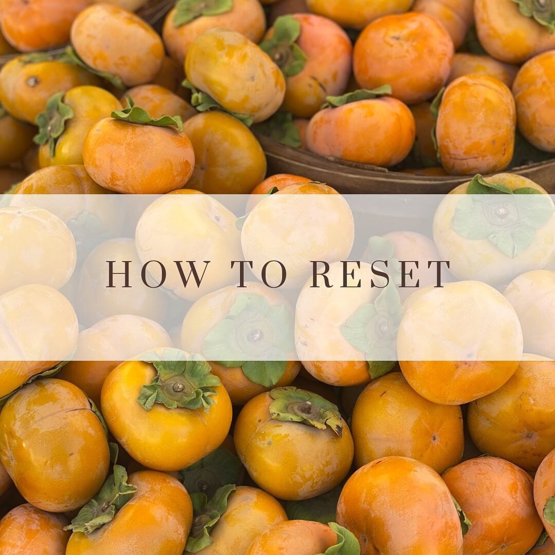 Happy mid-september! Today on the journal, we&rsquo;re talking through our favorite strategies for when you need a reset. Lots of options whether you&rsquo;re looking to invest more time/energy and less.