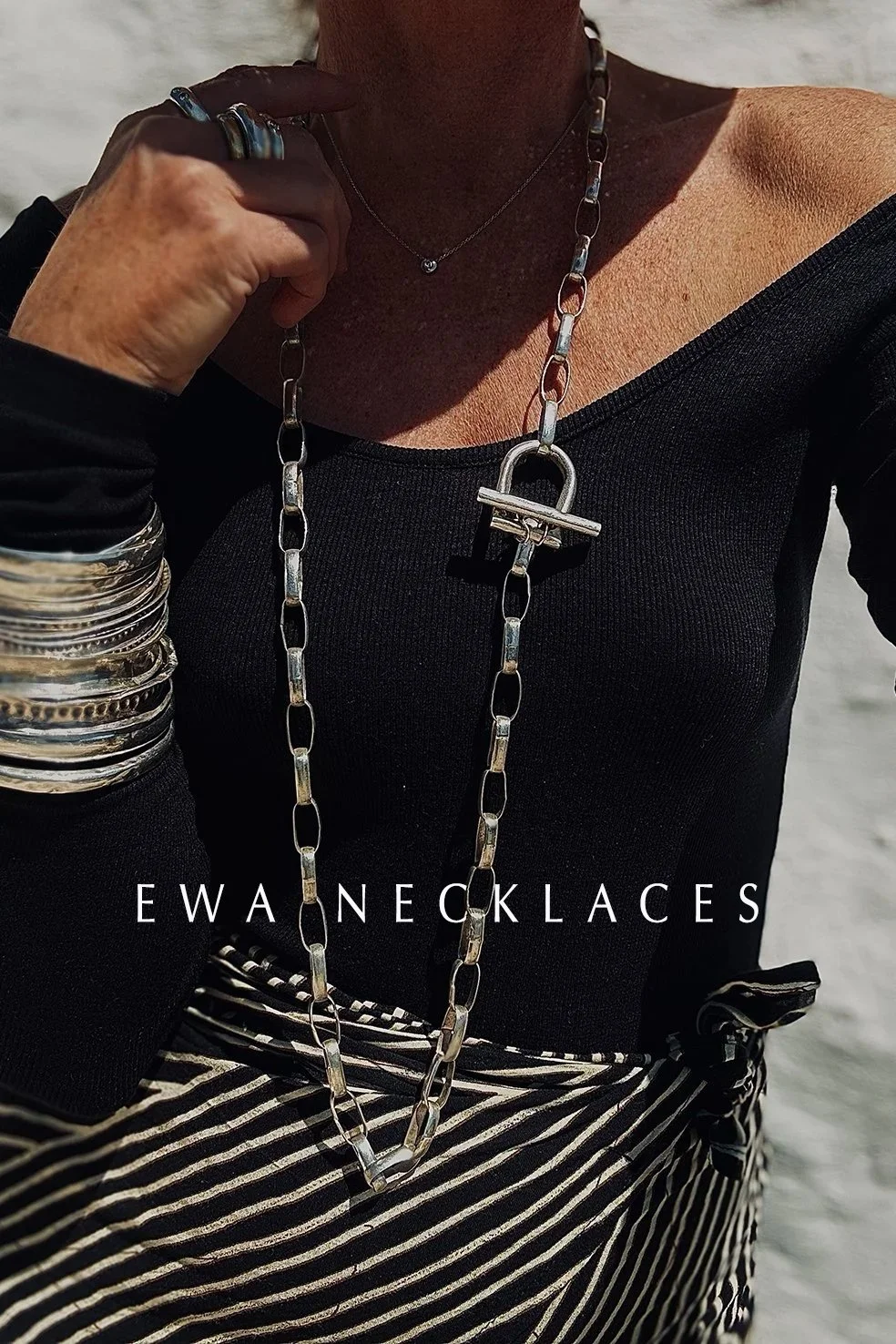 Ewa Tribal Jewelry Silver Necklaces