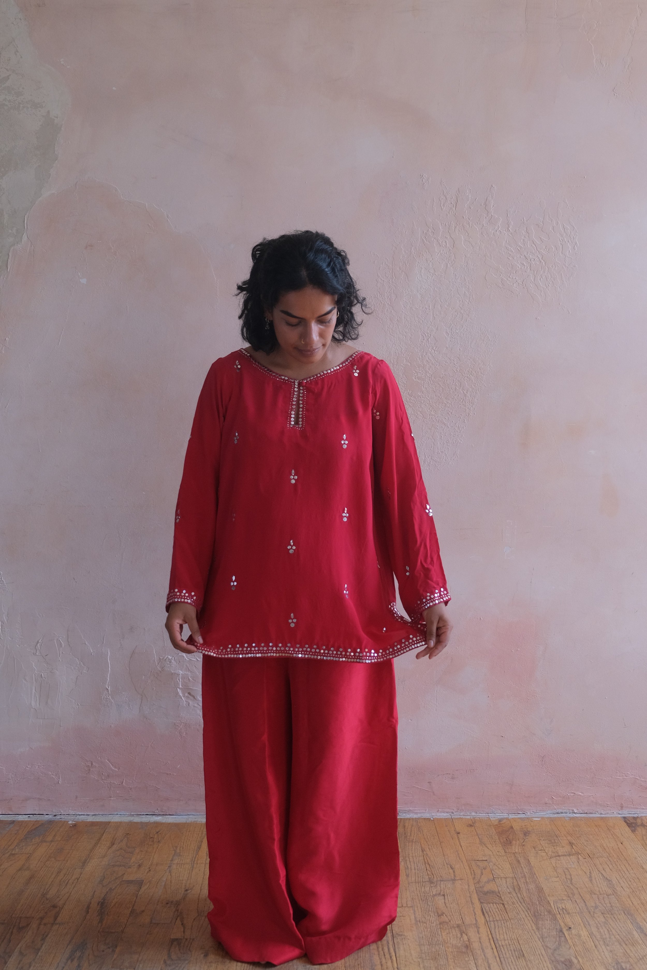 Red Co-ord Set (Ready to Ship)