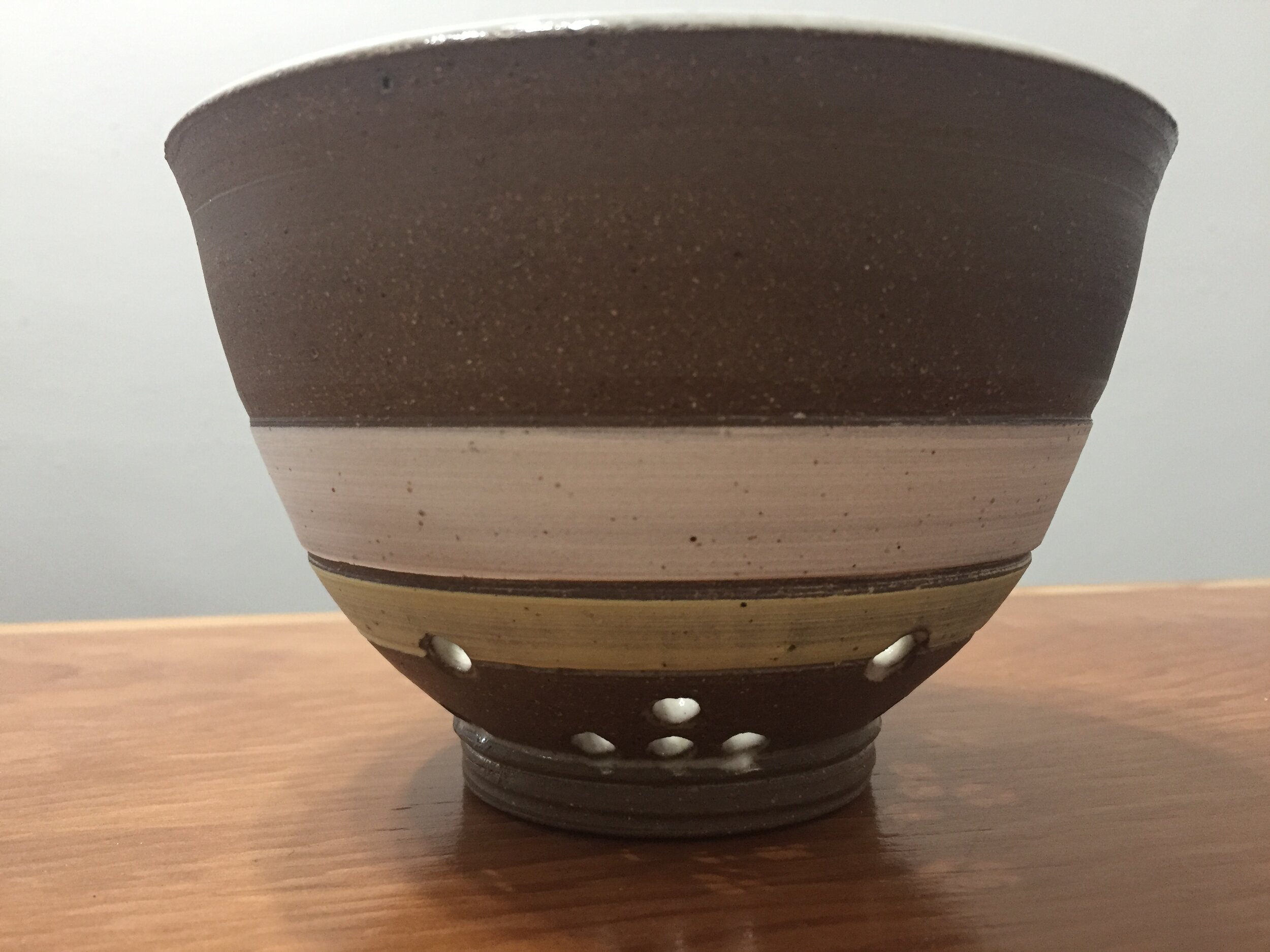 Riverside Pottery - small flower pot or berry bowl.JPG