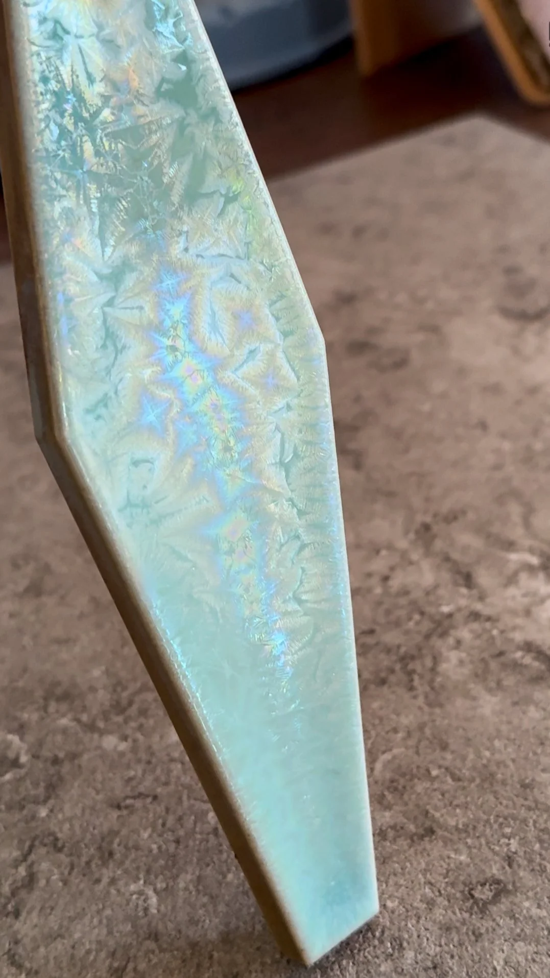 Contemporary handmade ceramic artwork by Japanese artist Rie Ochiai, demonstrating the changing relationship between glaze, light and interior space.
