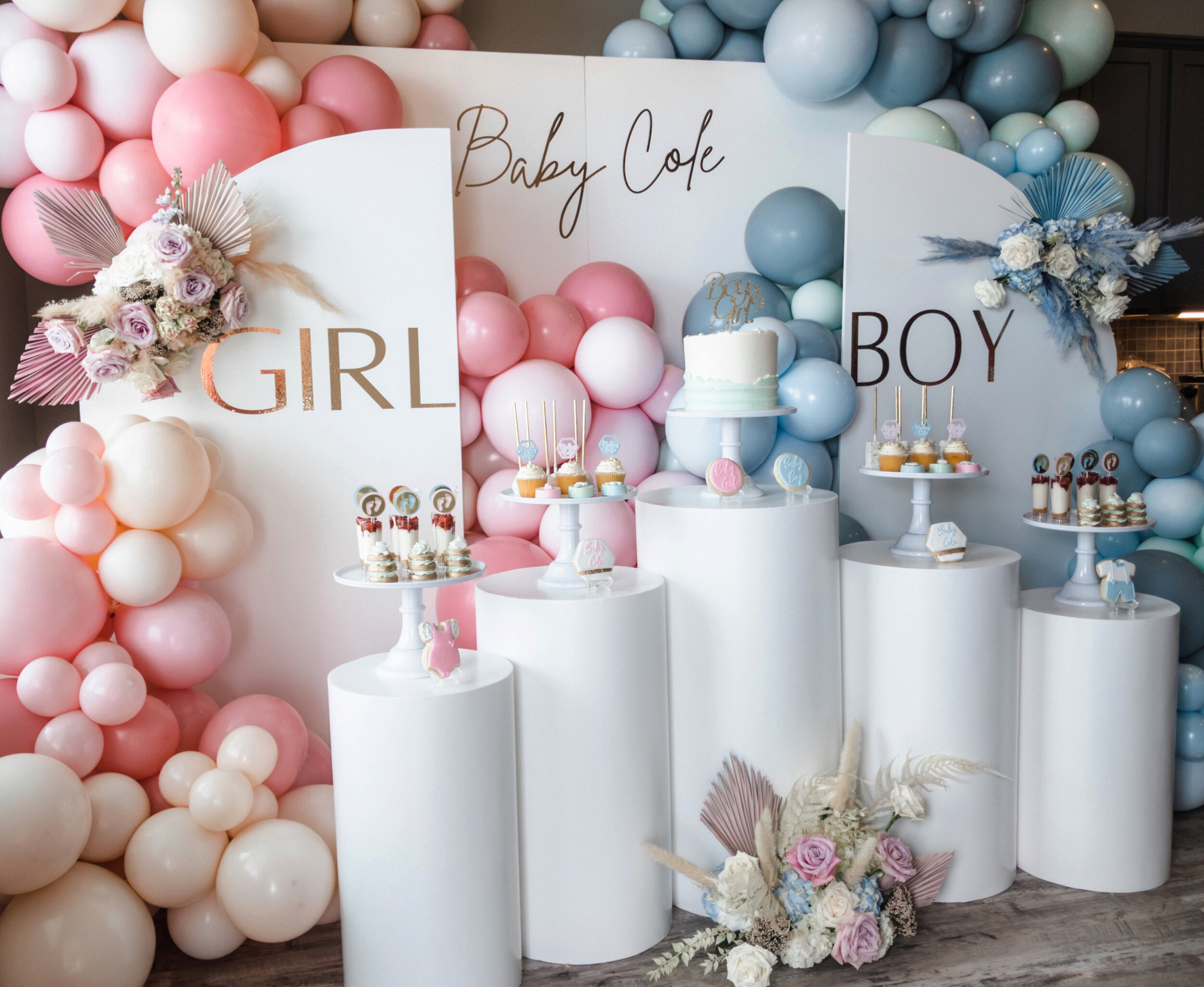 GENDER REVEAL PARTY DECOR, Event Rentals