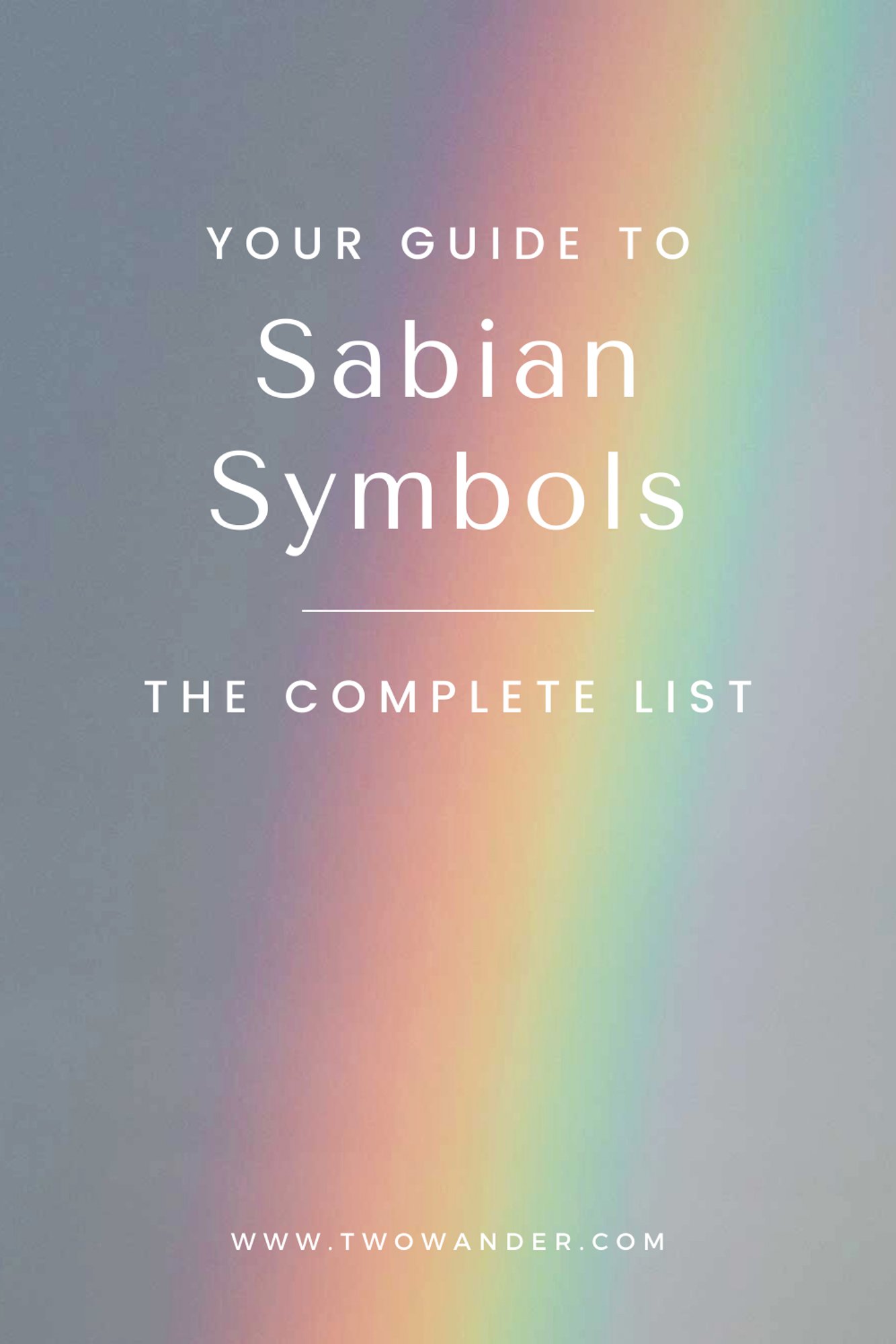 Two Wander - Complete List Of Sabian Symbols