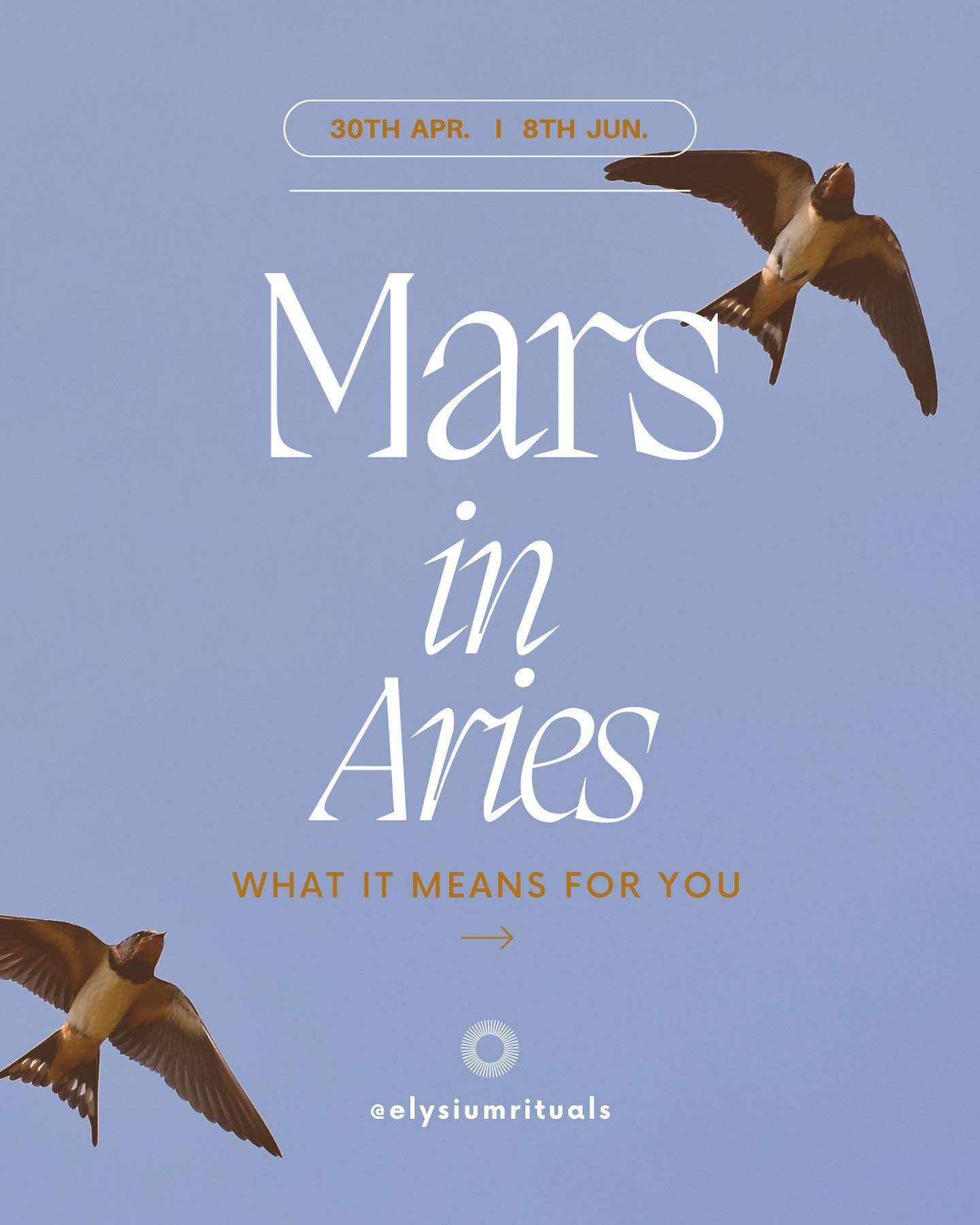 MARS IN ARIES:

Mars in Aries is brave and pioneering, determined and forthright, the warrior in action. This is a protector and a fighter, sure in its right to get what it wants 🔥

Mars in Aries is at home so we can experiene more energy, desire, a