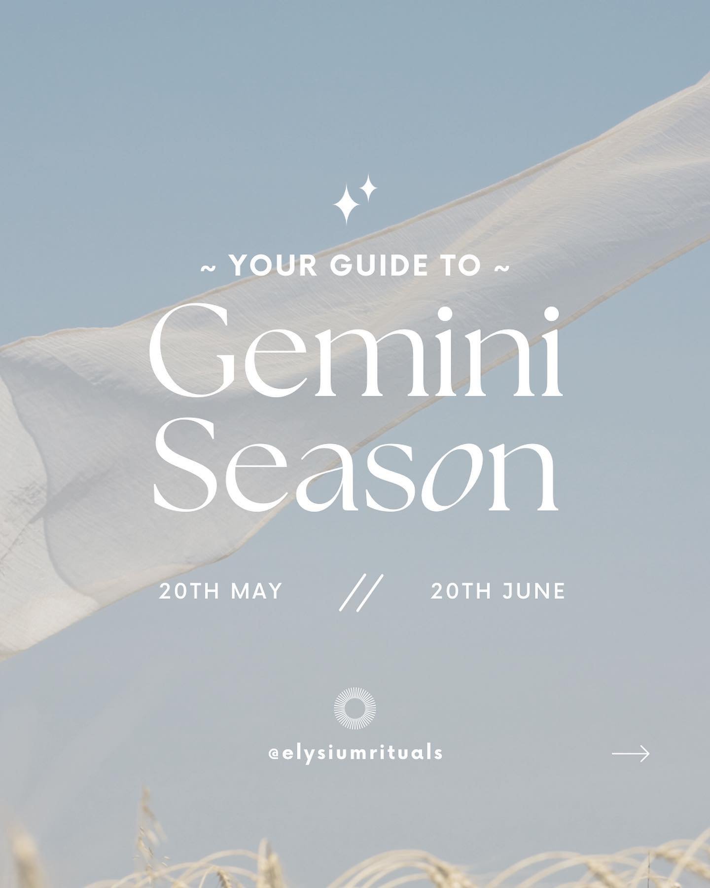 🌬️ GEMINI SEASON 🌬️ 

Generally this is a season of quickening pace, of flitting between people and things bright-eyed and bushy tailed. 

Gemini is the communicator of the Zodiac and relates to how we express ourselves and reflect off one another 