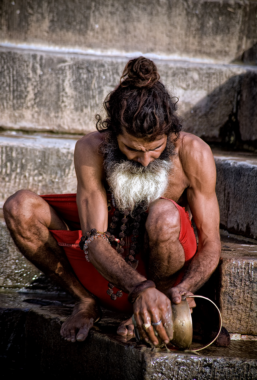 Man by Ganges