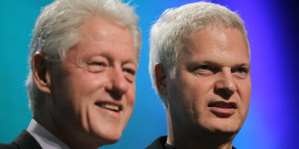 Bill Clinton and Steve Bing
