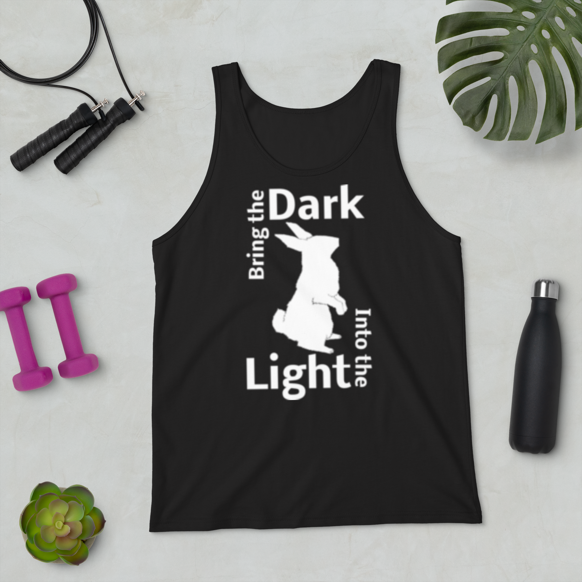 Dark2Light Men's Black Tanktop