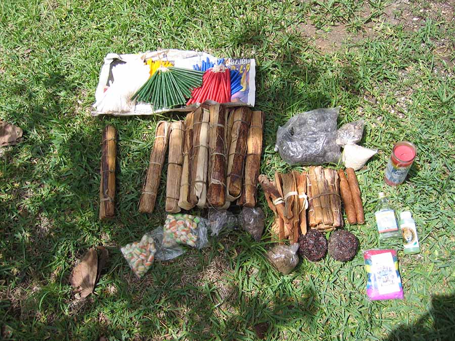 Figure 18. Materials for a ceremonia Maya, San Juan La Laguna. Photo by author.