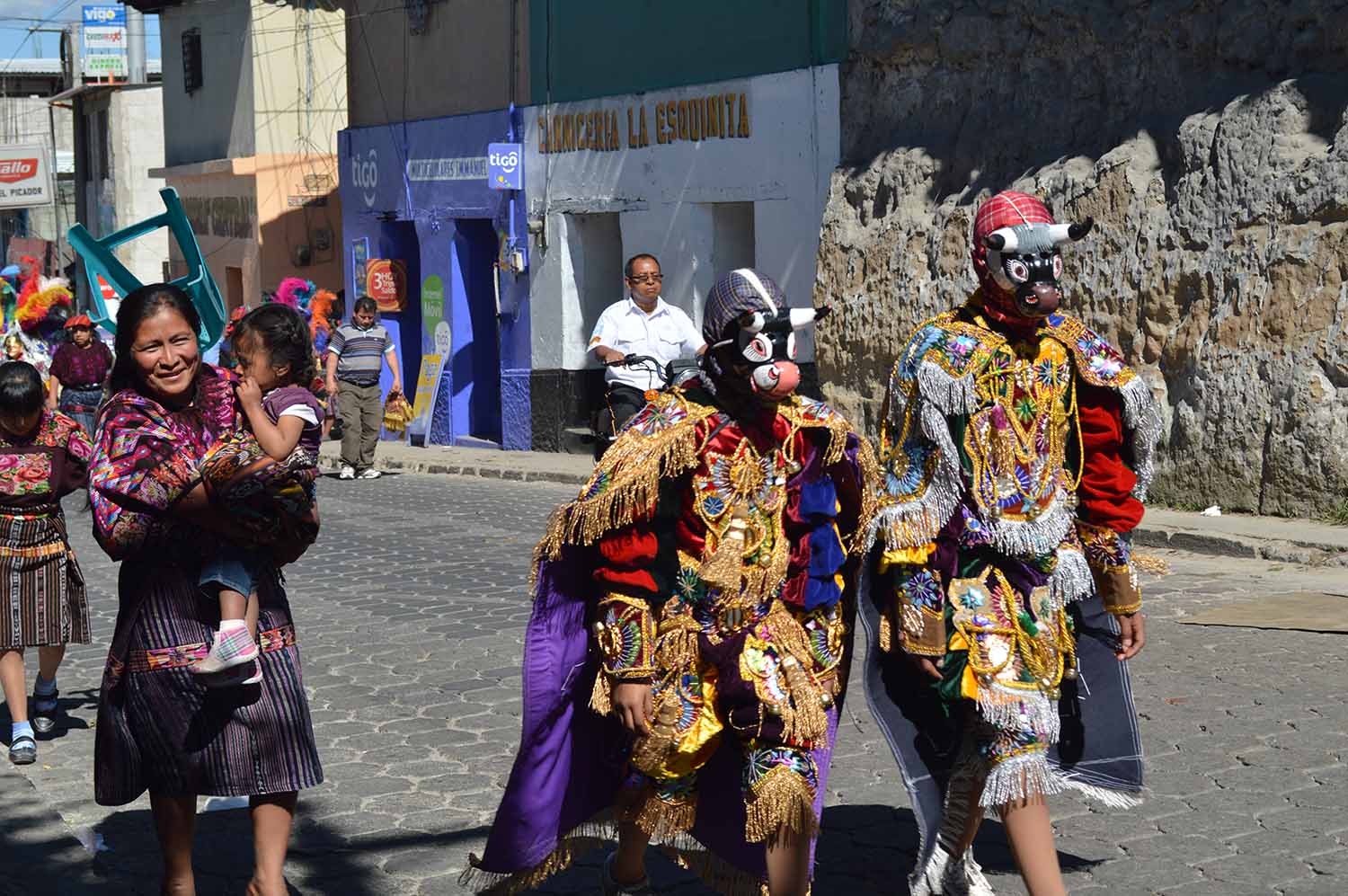 Figure 25. Costumes for Baile del Torito, Chichicastenango. Photo by author.
