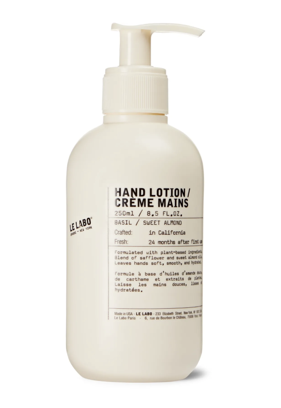 Le Labo's Basil Hand Lotion, $26