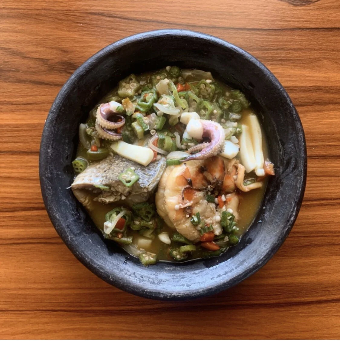 Michael Elegbede's Easy Seafood Okro Recipe, From One of Nigeria's Coastal Cities