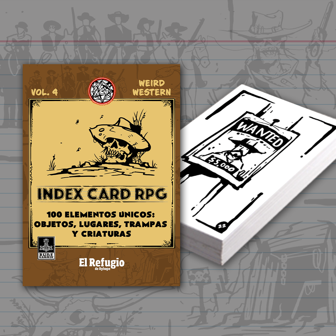 TARJETAS INDEX CARD RPG - Vol. 4 Weird western - Runehammer