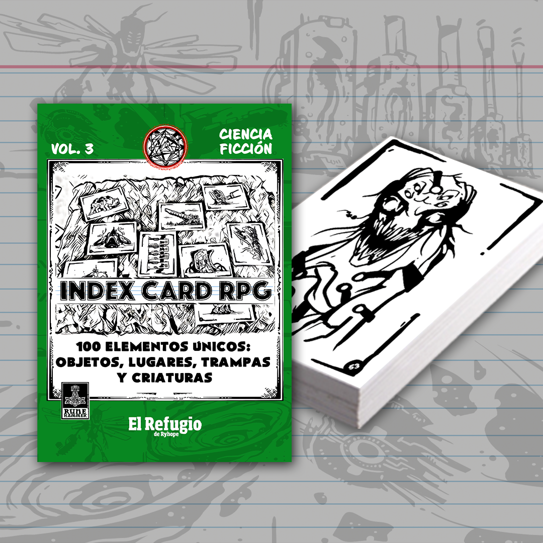 TARJETAS INDEX CARD RPG - Vol. 3 Ciencia ficción - Runehammer