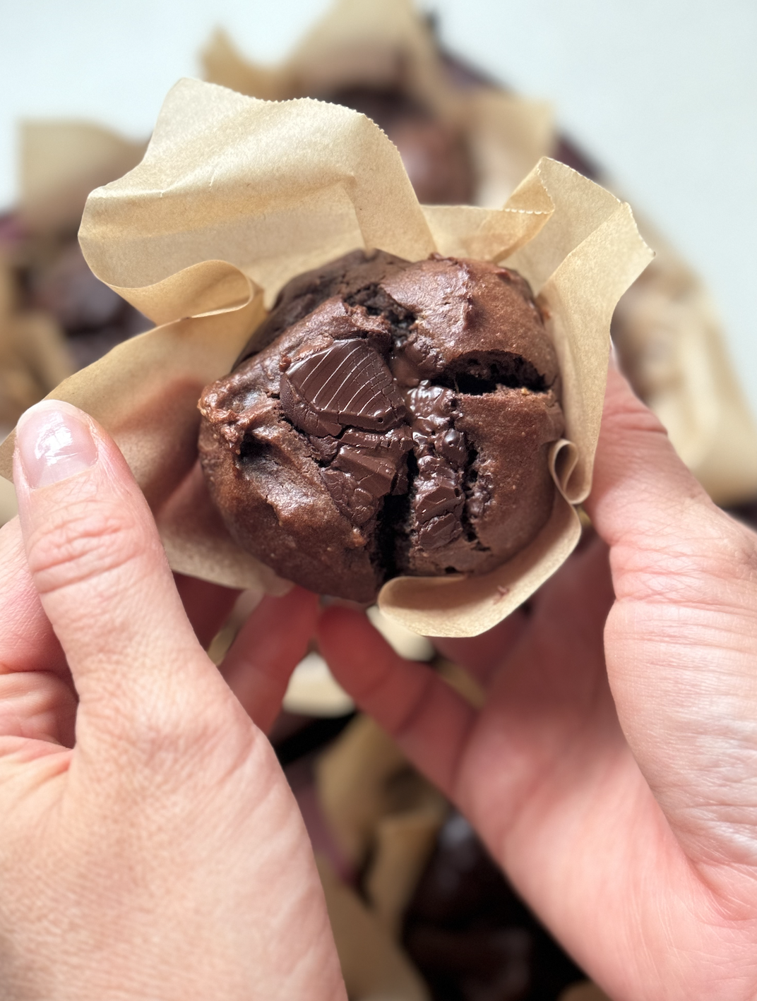Gluten-Free Flourless Sweet Potato Chocolate Muffins