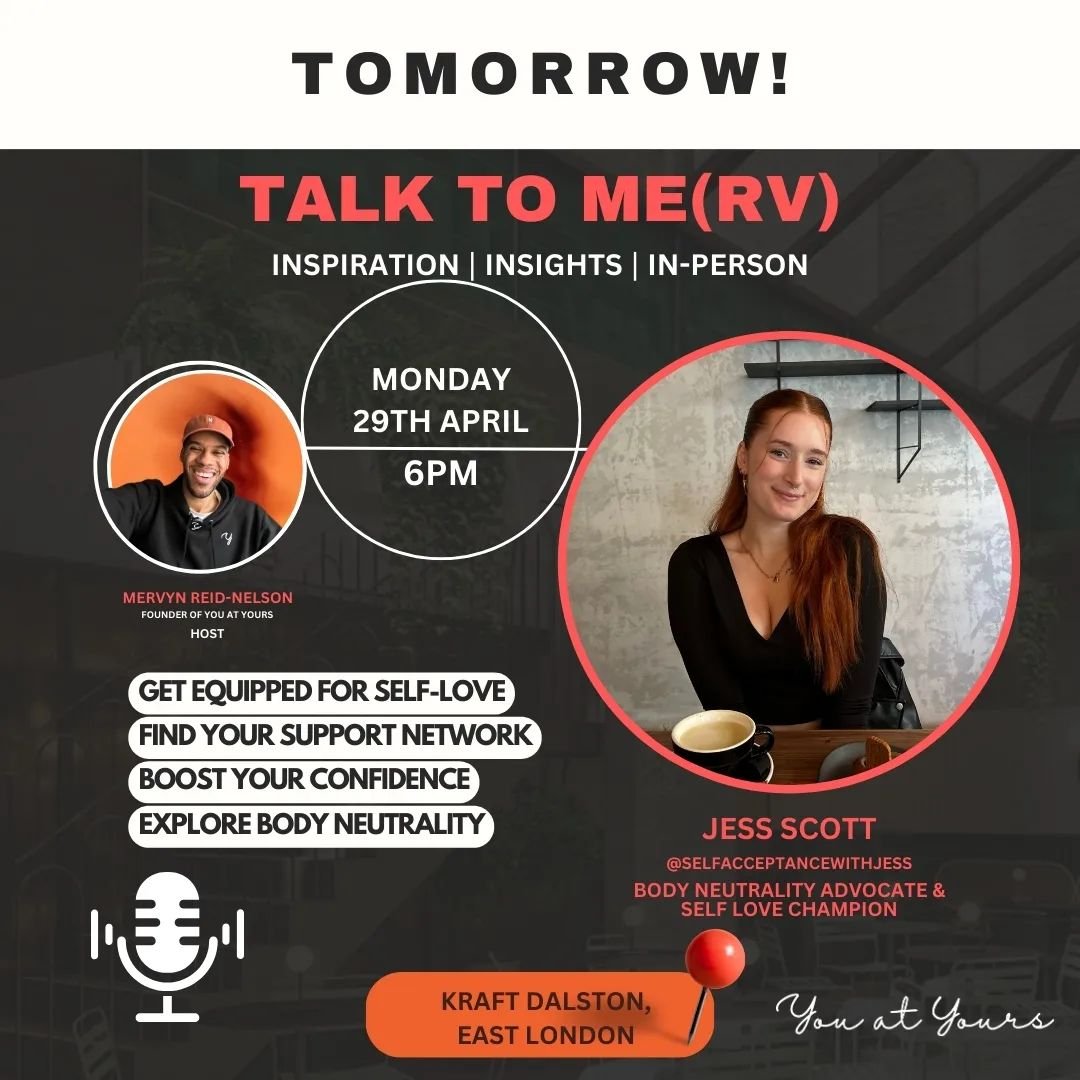 Come join us for our second edition of Talk to Me(rv) - An Audience With...the monthly in-person social where you get inspired by the greatest inspirations from the body confidence world.

Each month, we&rsquo;ll invite someone into the hot seat&nbsp