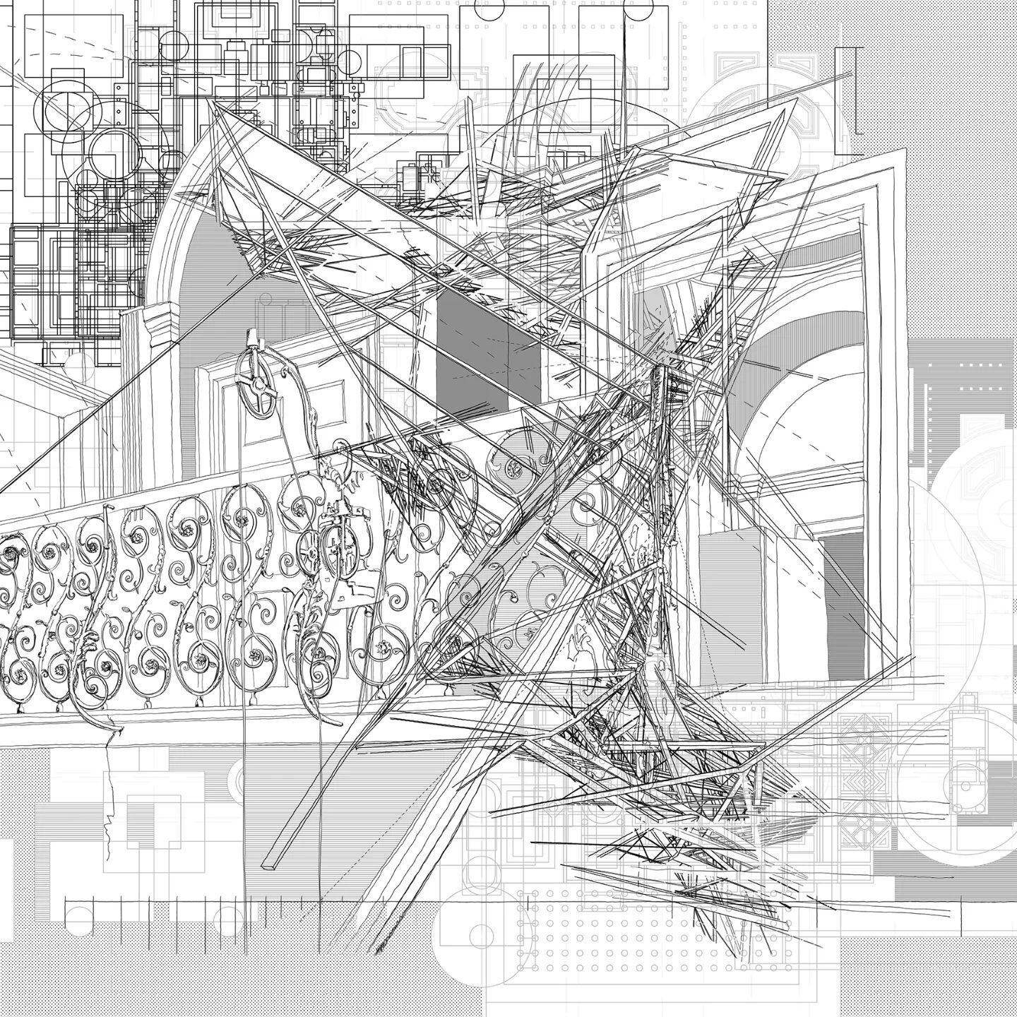 Pembroke House #wip #architecture #architecturaldrawing #speculativedesign #reconstruction #projection #fabrication #fiction
