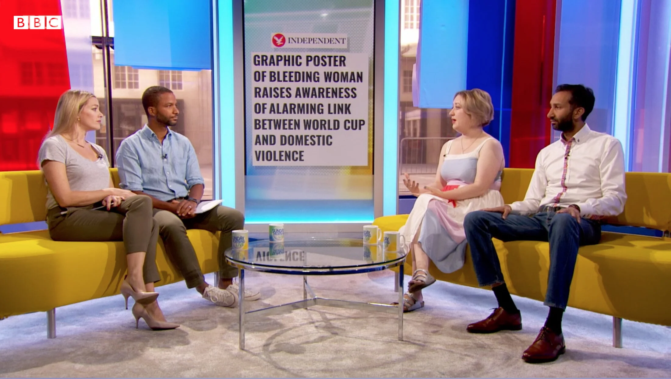 ‘The Not So Beautiful Game’ campaign was written about in over 18 countries across the world and was also the focus of discussion on The Sunday Live Show on the BBC.