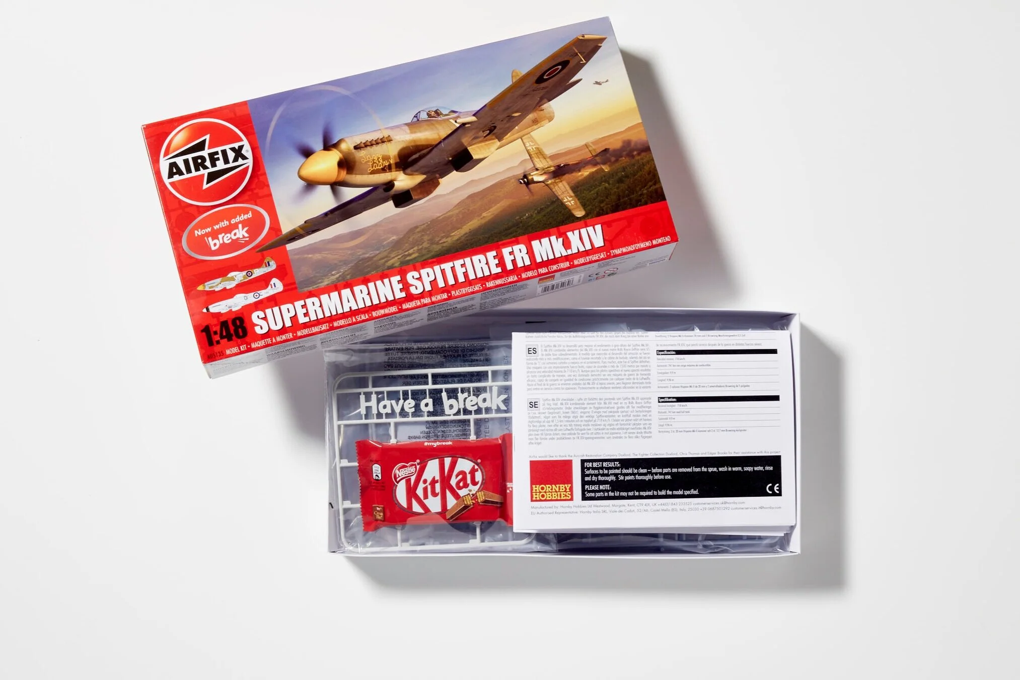 We partnered with Airfix to launch the new Spitfire model kit 'with added break'