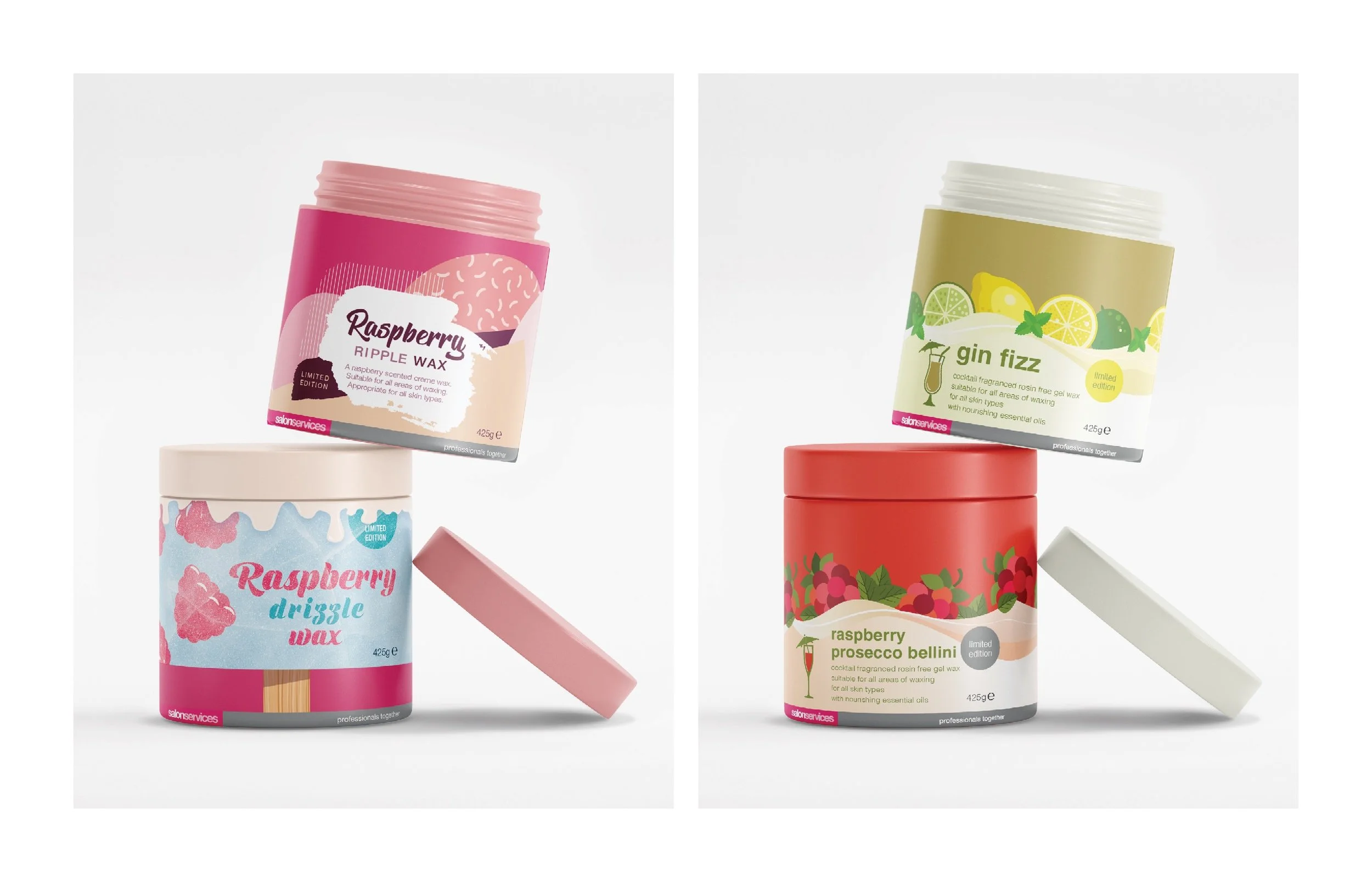 Salon Services Wax packaging