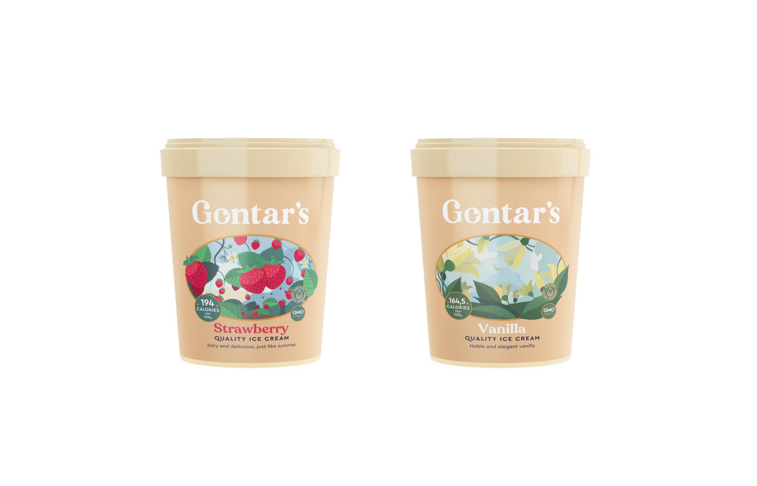 Gontar's tubs ice cream creative