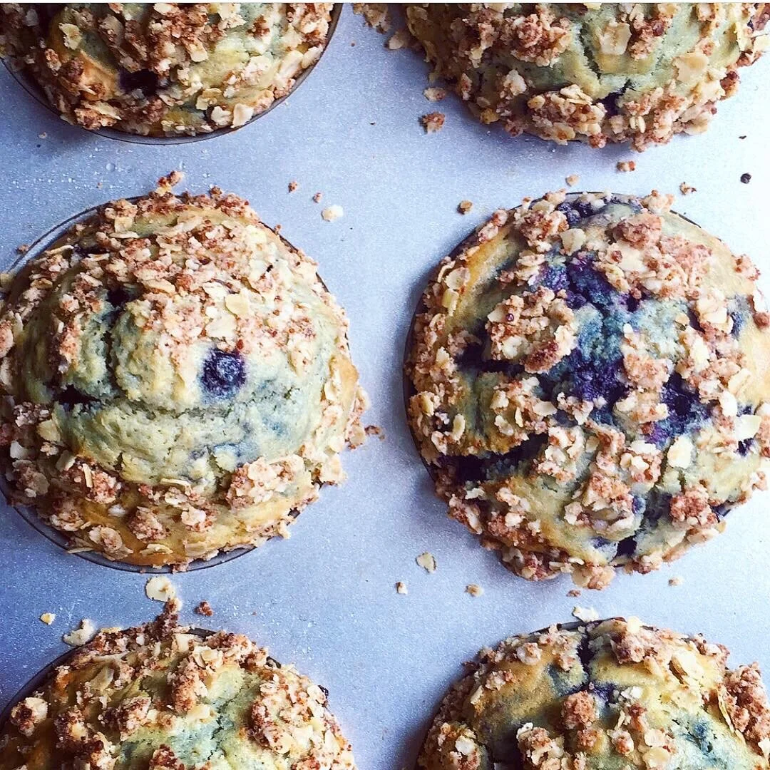 Blaubeer Muffins ohne raffinierten Zucker