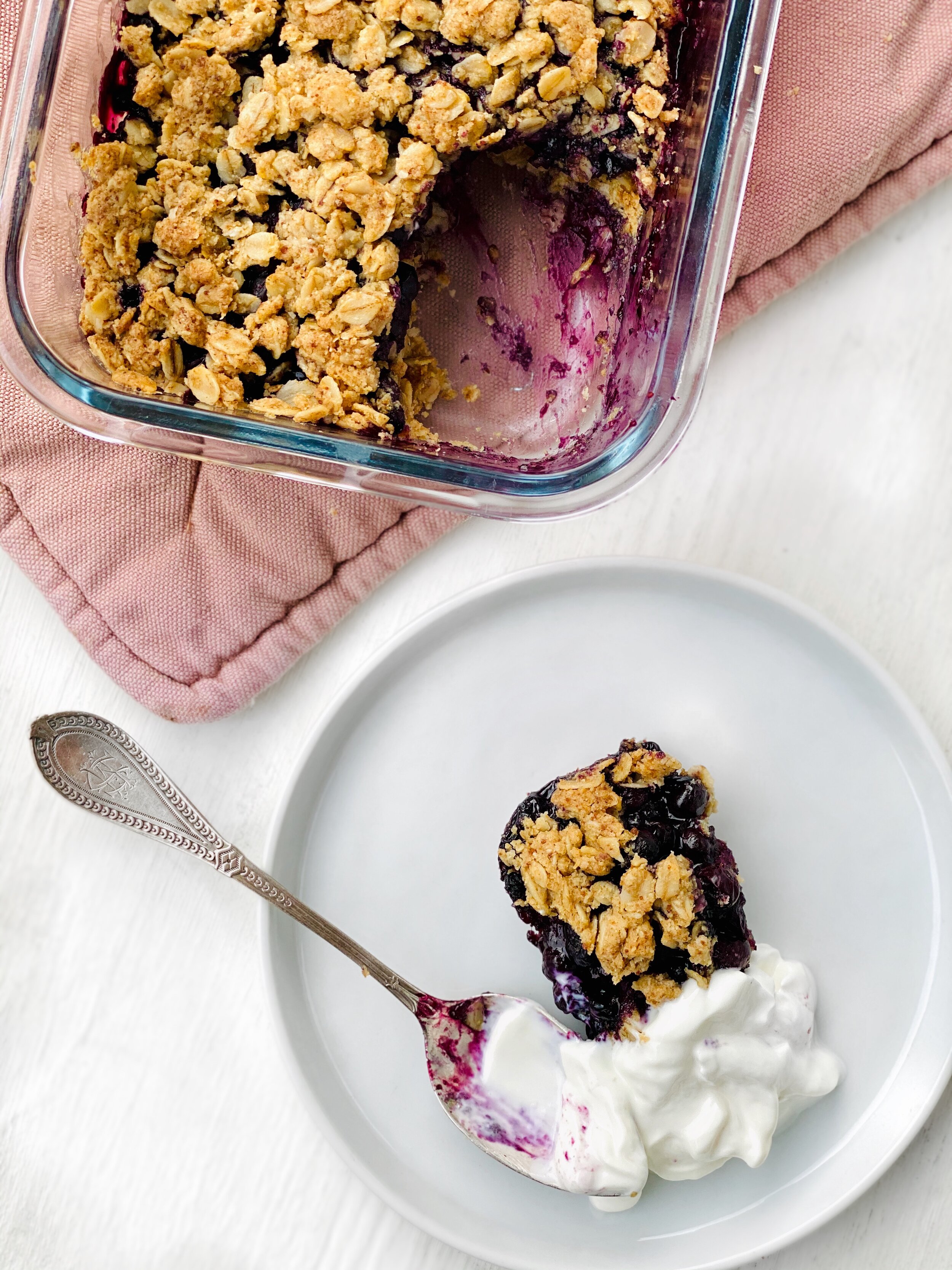 Blaubeer-Hafer Bars oder Crumble — pure.A.M.