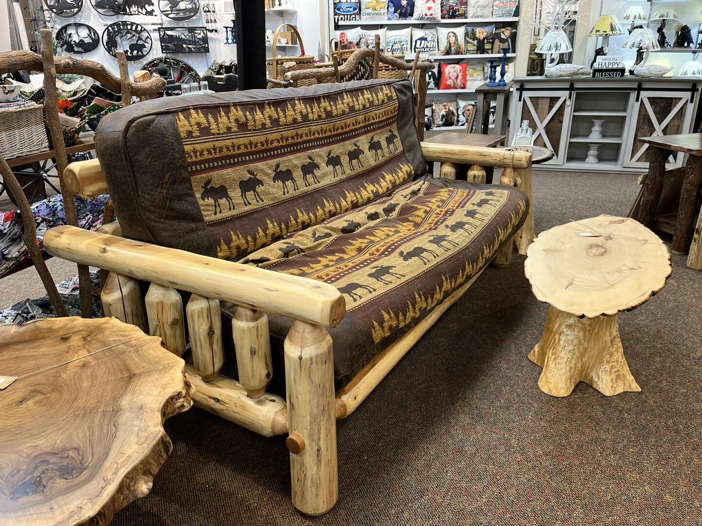 Spring Ahead to your new room furniture on sale this week at The Country Store - NH in Tanger Outlets, Tilton!  Futons, Captain Chairs &amp; Kitchen Table Sets 20% OFF this week for Cash &amp; Carry!