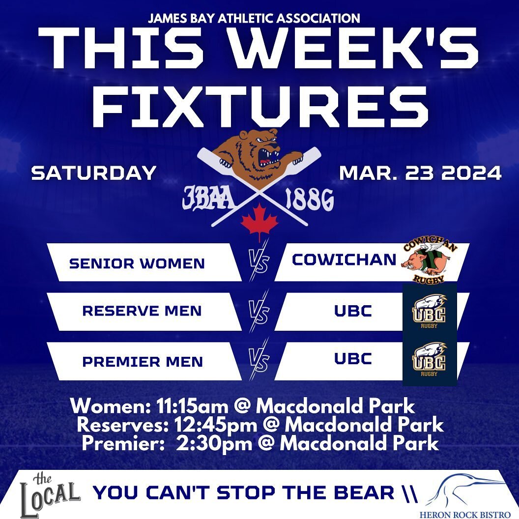 THREE HOME GAMES!! This Saturday all three of our senior teams will be playing at the Mac! Starting the morning off our women will be battling Cowichan for the Yanos cup in honour of Niki Yano! Following that, both of our men&rsquo;s teams will be pl