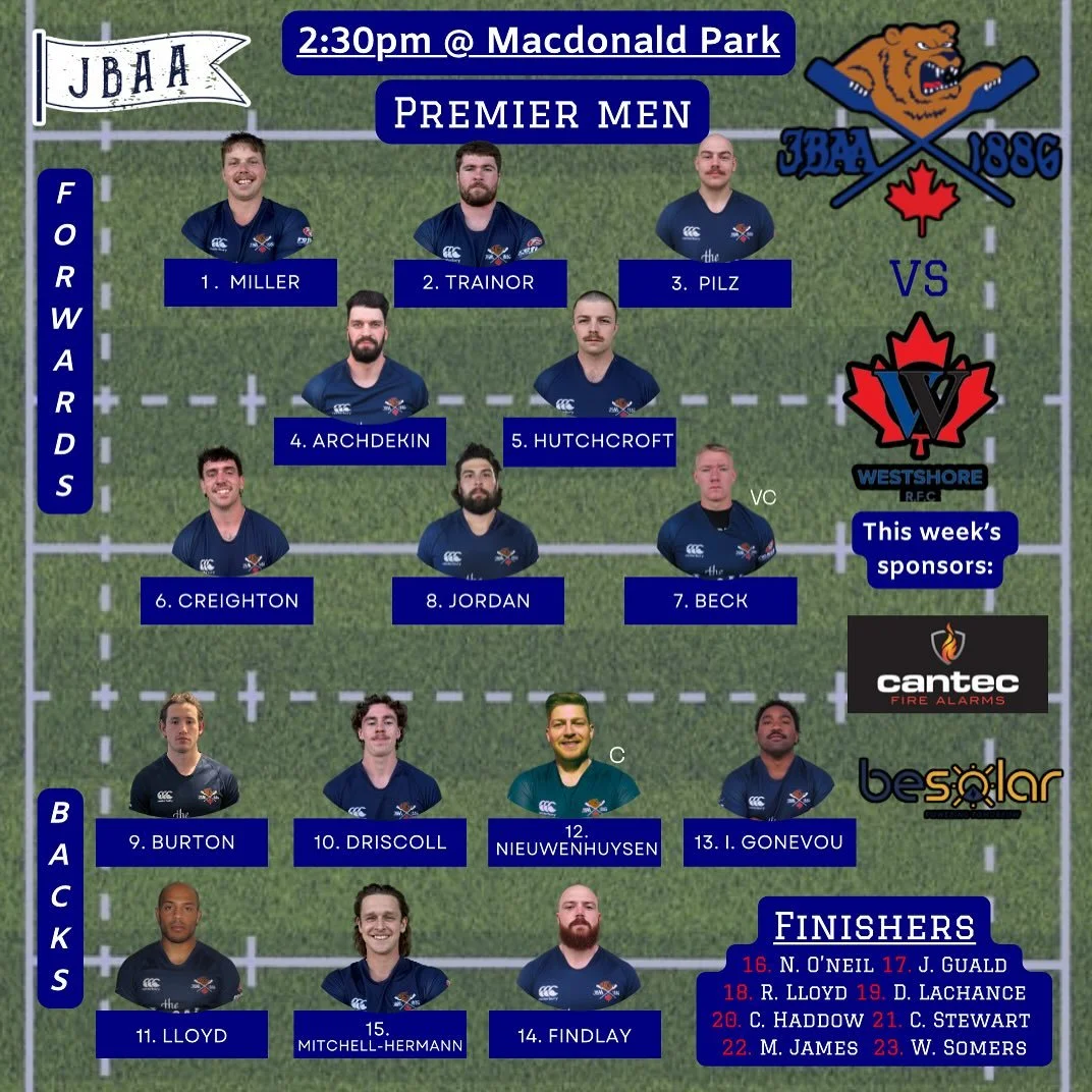 LINEUP ALERT!!! Here&rsquo;s how we stack up for another triple header at the Mac! All three teams will take on Westshore with the Women&rsquo;s starting the day off with another pre season match followed by the div 1 men and then the premier men! Co