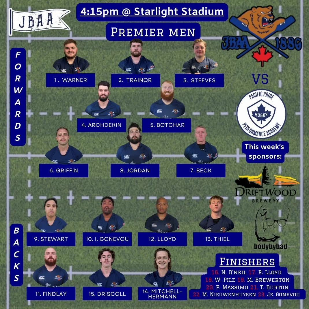LINEUP ALERT!!! Here&rsquo;s how we look for our last games of 2025! Due to the wet weather and field conditions, the premier men game has been moved to starlight stadium with 4:15pm kickoff. Divvies are still 12:45pm at the Mac! Come on out to help 