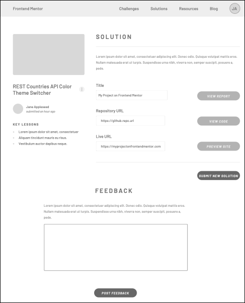Profile paper prototype