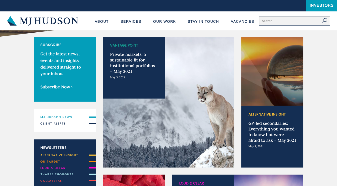 Old Our thinking hub