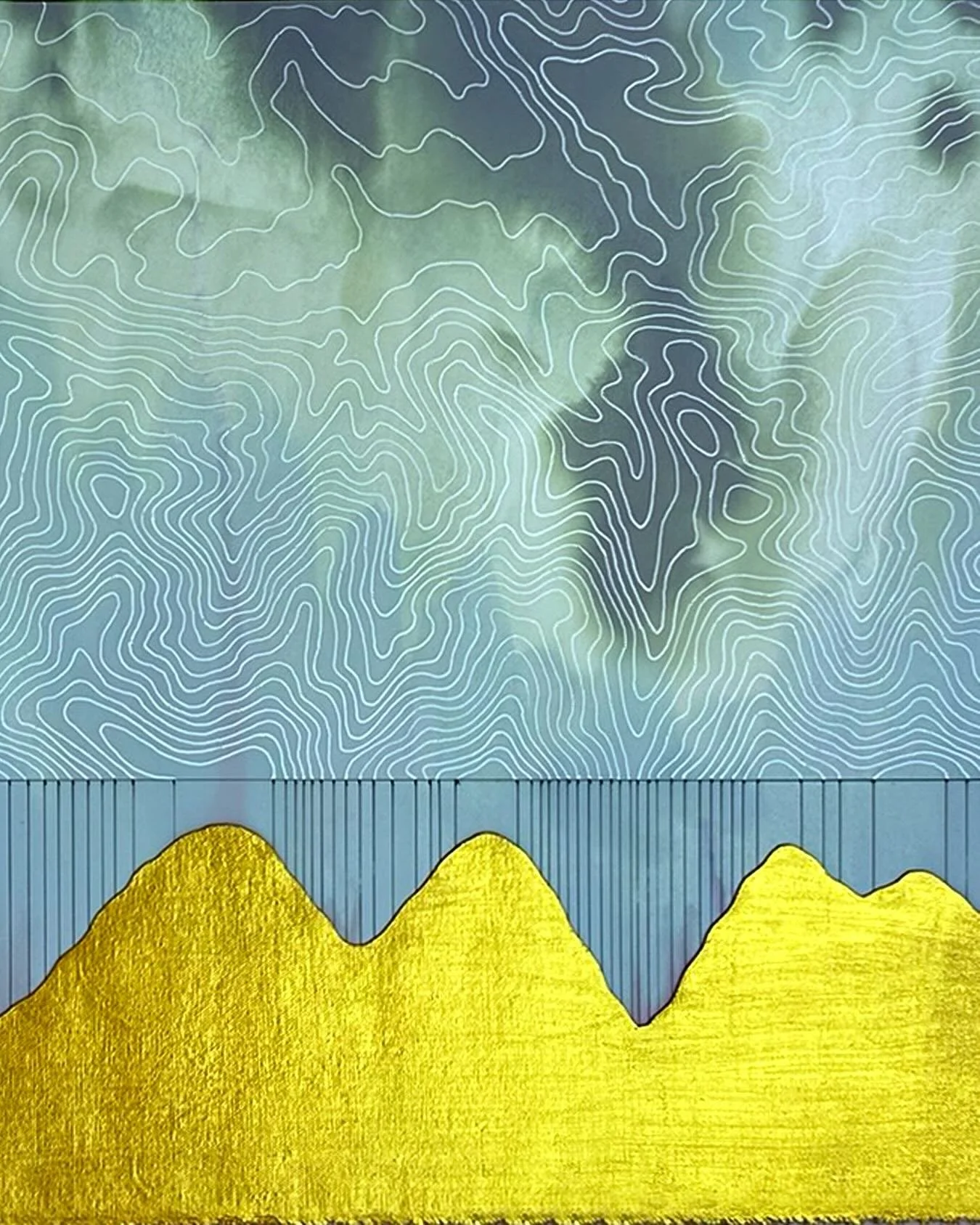 New work exploring the topography and cross-section of Ojai&rsquo;s Topatopa mountain range - rendered on paper and fabric. These pieces draw more directly from my landscape architecture background, bridging the technical with creative freedom.
 
Ope