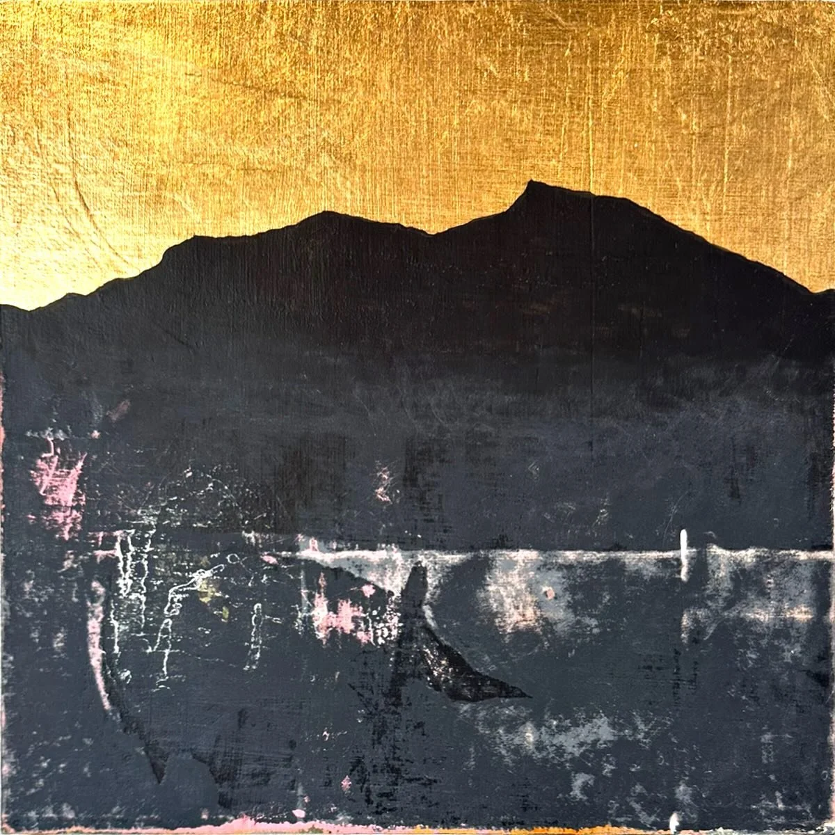 Part of my ongoing &ldquo;Shape of Stillness&rdquo; series, this abstract work is inspired by the central coast mountains as a grounding constant in our lives. Always present through the storms, and a beautiful reminder of how to navigate whatever co