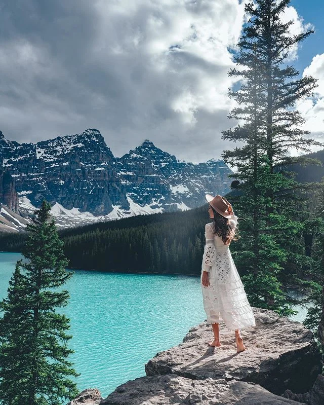 Seek new adventures and sights, remember to soak in the view in front of you, try new things, and make good friends. Live the dream.

Photo of @khemric taken at Moraine Lake during @socalitycamp this June. I&rsquo;m still reveling in the creativity, 