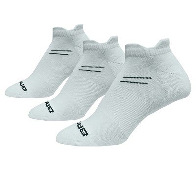 BROOKS SOCK  STOCK UP ON RUN IN THREE PACK WHITE SOCKS 741544100