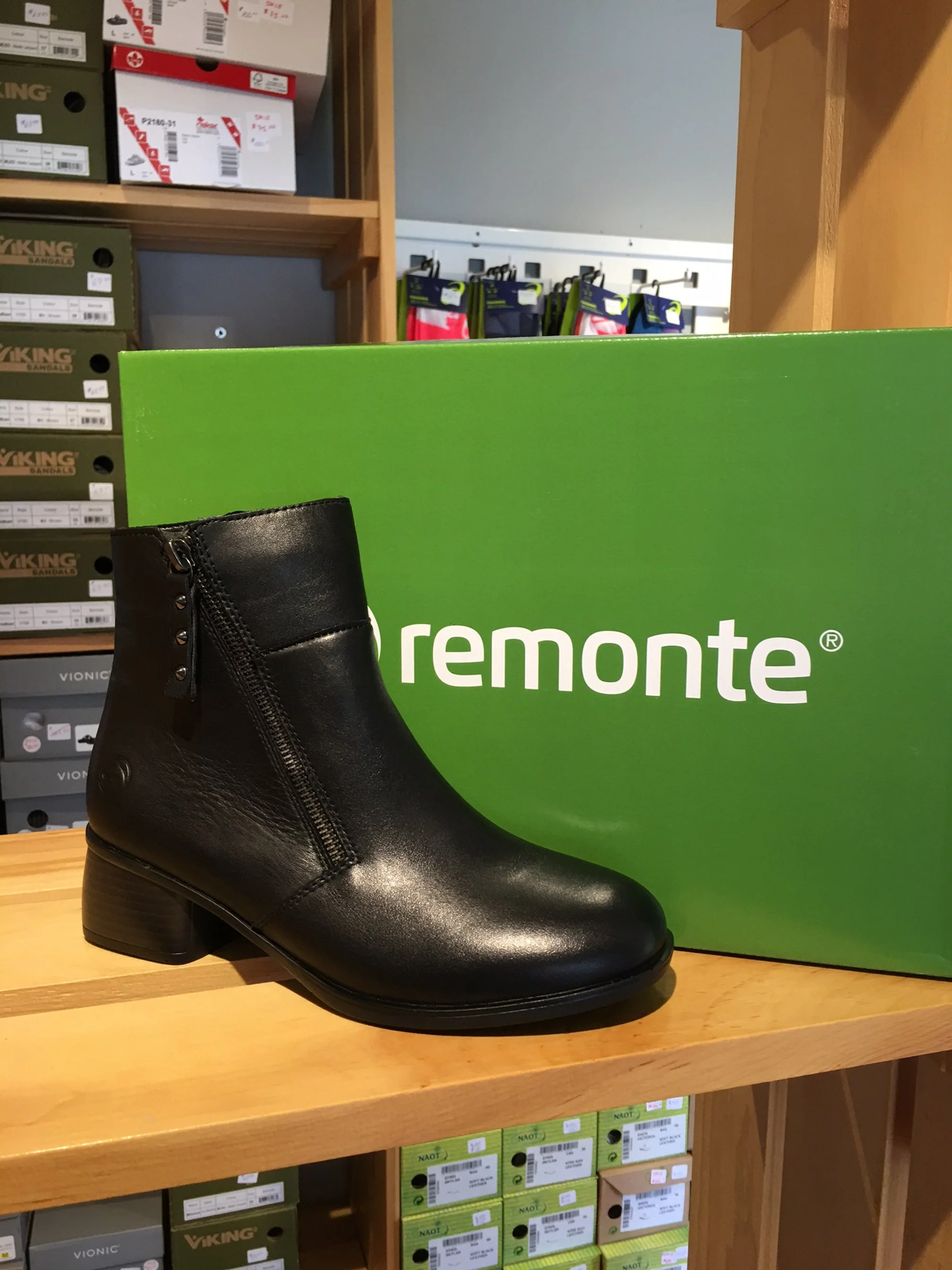 REMONTE WOMEN'S FRIEDA DRESS BOOTIE R8871-00 BLACK SIZE 36