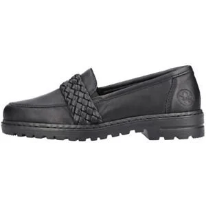 RIEKER WOMEN'S CASUAL LOAFER STYLE 54850-00 BLACK SIZE 41 ONLY