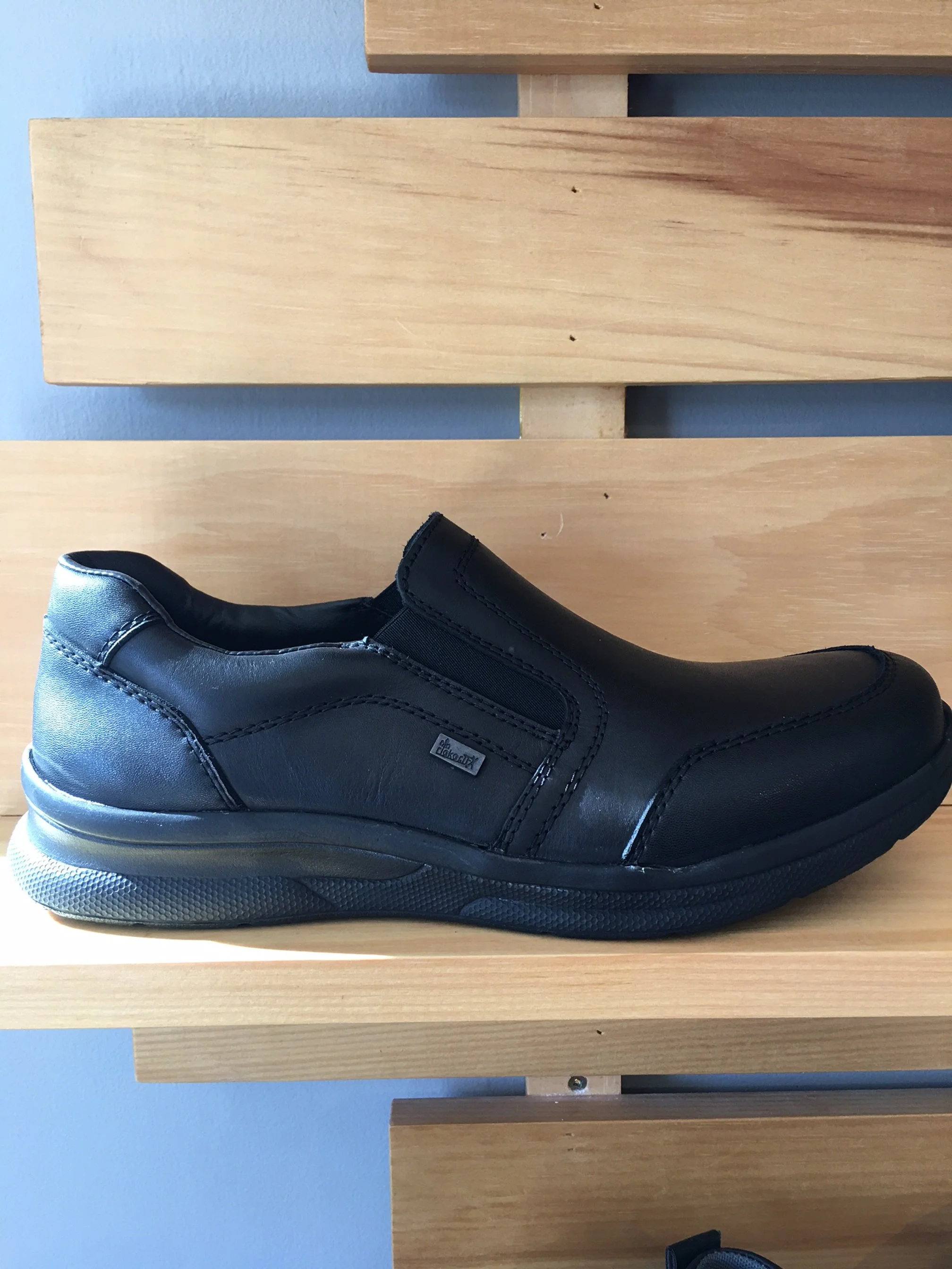 RIEKER MENS RYAN SLIP ON LOAFER 14850-00 BLACK WIDE WIDTH