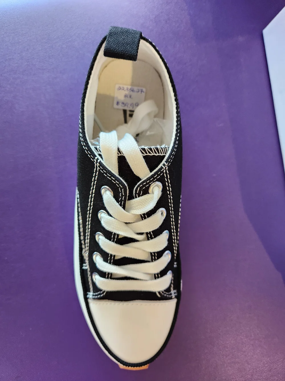 SNICKERS WOMEN'S 2235627 BLACK PLATFORM CASUAL SNEAKER — Alex