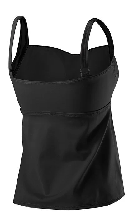 TYR WOMEN'S SOLID TWIST BRA TANKINI BLACK TSTB7A
