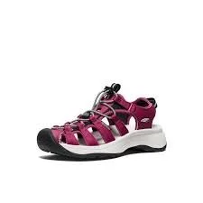 KEEN WOMEN'S ASTORIA WEST 1030147 SANDAL BEAUJOLAIS/STAR WHITE