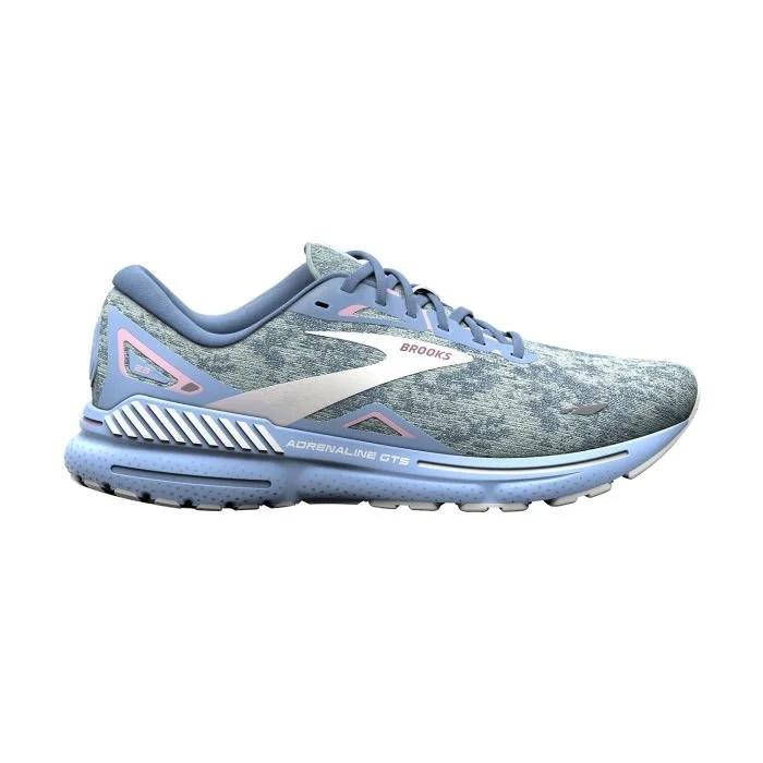BROOKS WOMEN'S ADRENALINE GTS 23 BLUE AND PINK 120381