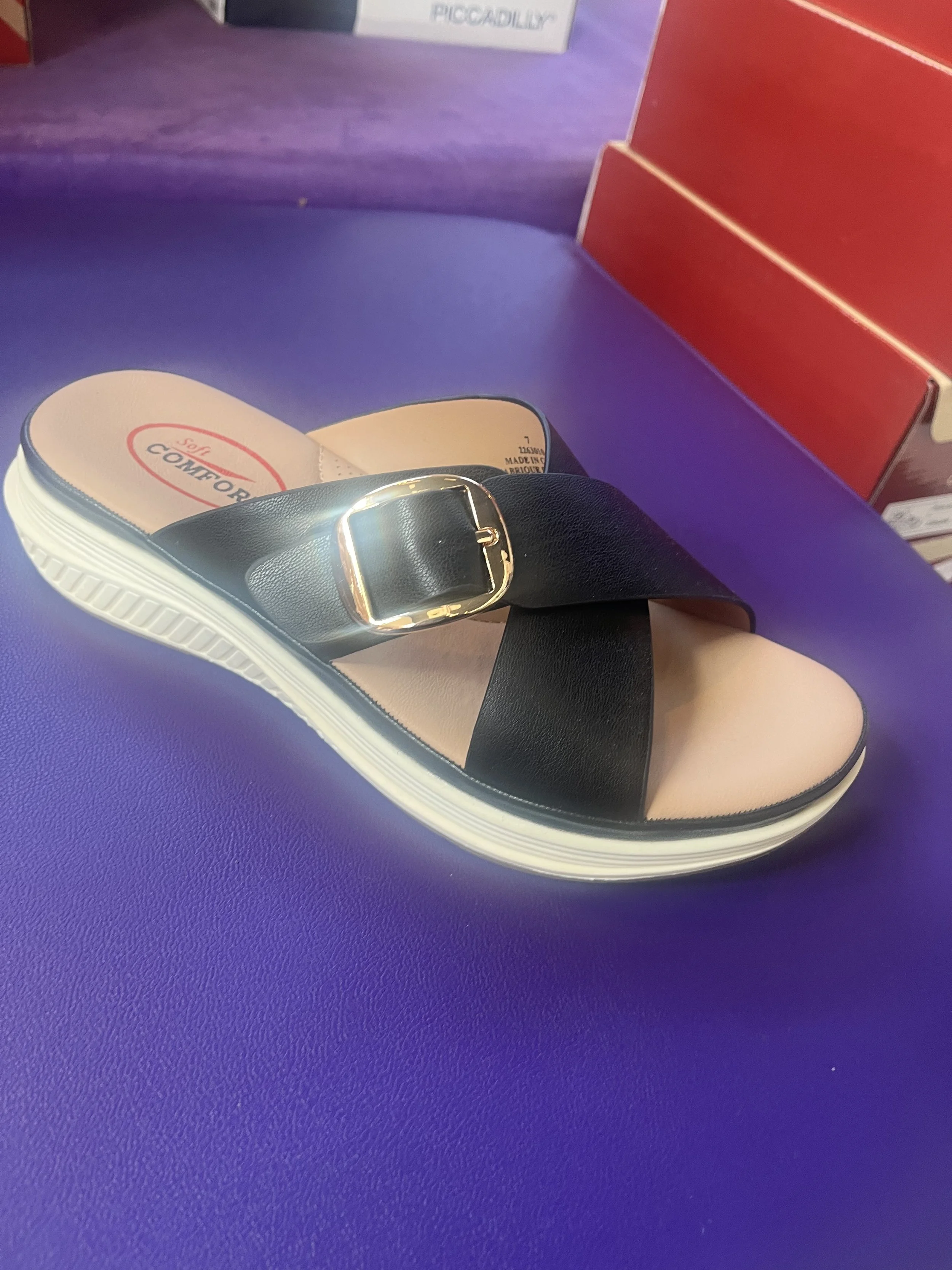 SOFT COMFORT WOMEN'S BLACK SANDAL 2263010