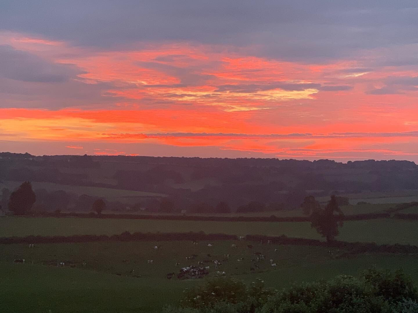 Untouched sunset for @charleycrowther  #lowerrudloefarm
