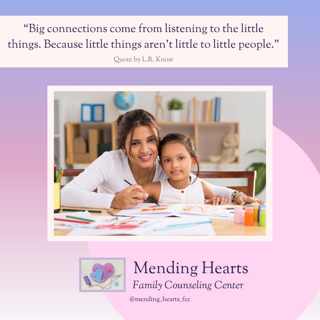 &quot;Big connections come from listening to the little things. Because little things aren&rsquo;t little to little people.&quot;

Quote by L.R. Knost; Shared from @lrknost

Free Parent Support Workshop:

Learn steps for dissolving tantrums and helpi