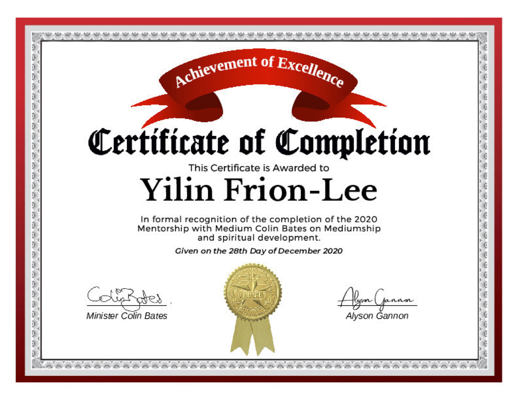 Colin Bates 2020 Medium Mentorship